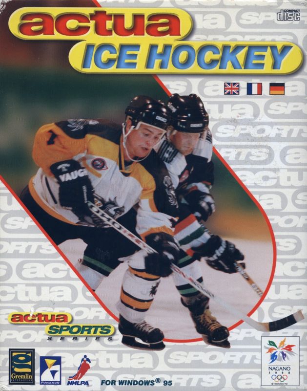 Actua Ice Hockey box art for Playstation